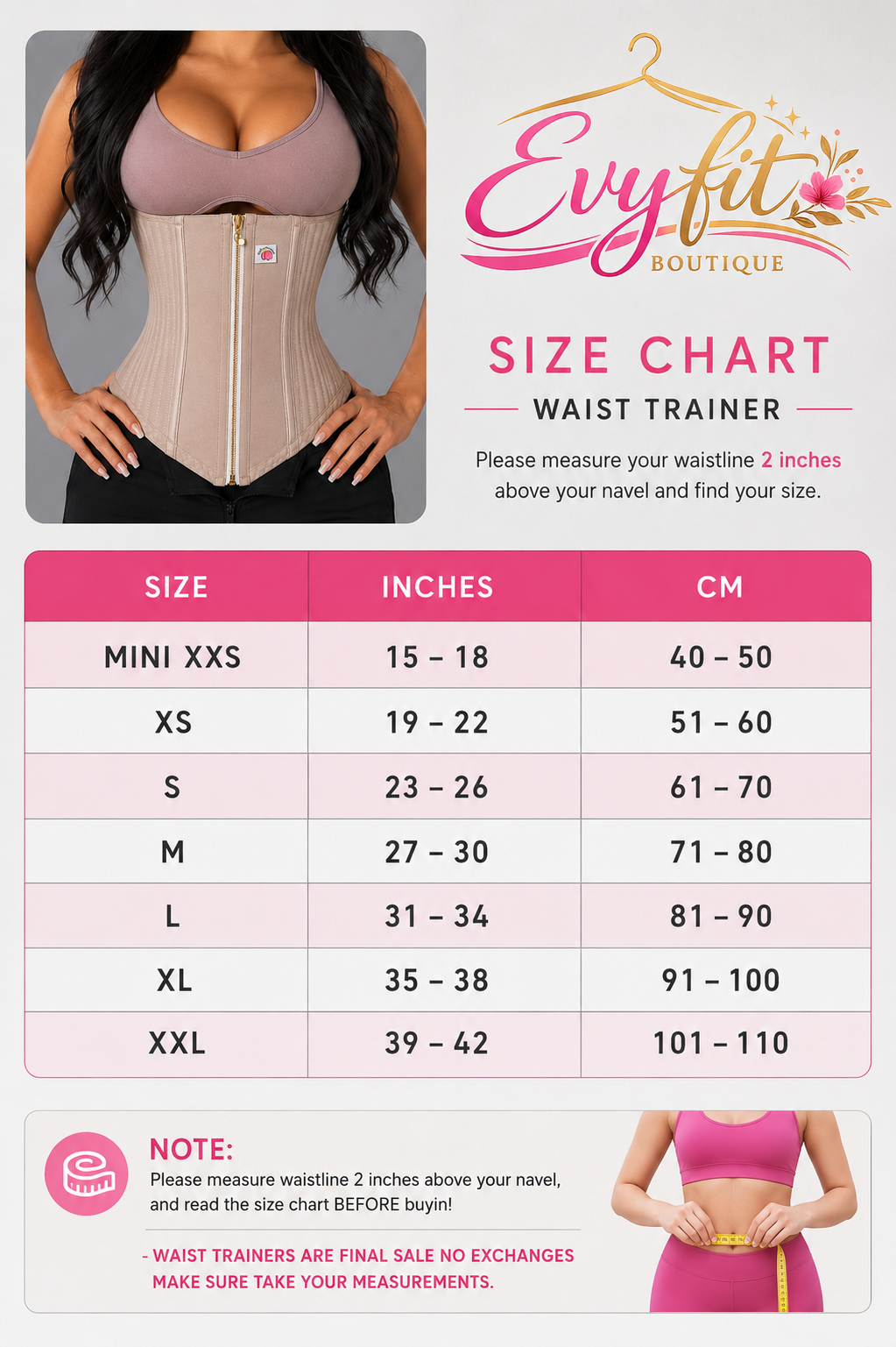 PINK WAIST TRAINER  (limited edition)