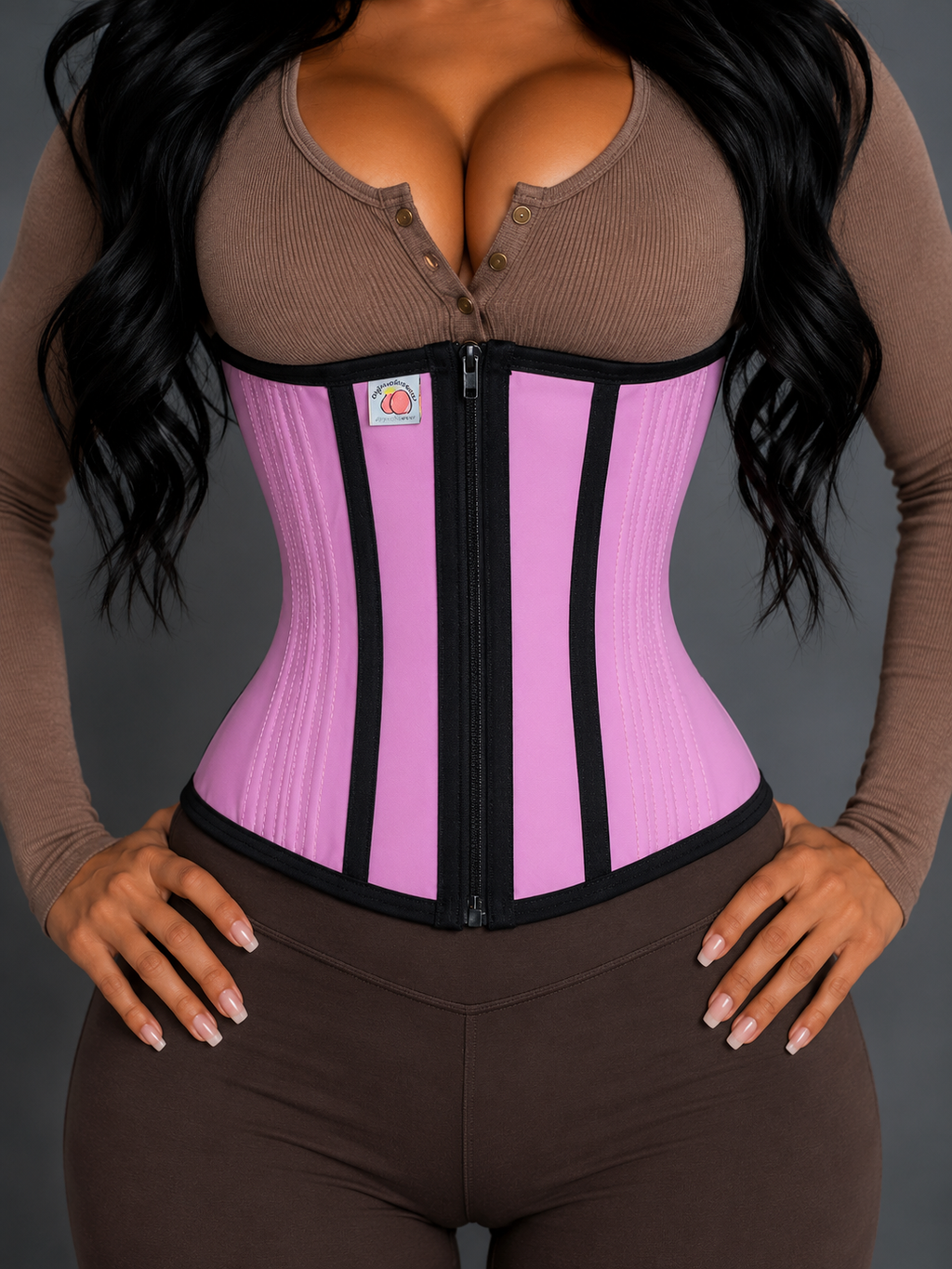PINK BLACK  WAIST TRAINER  (limited edition)